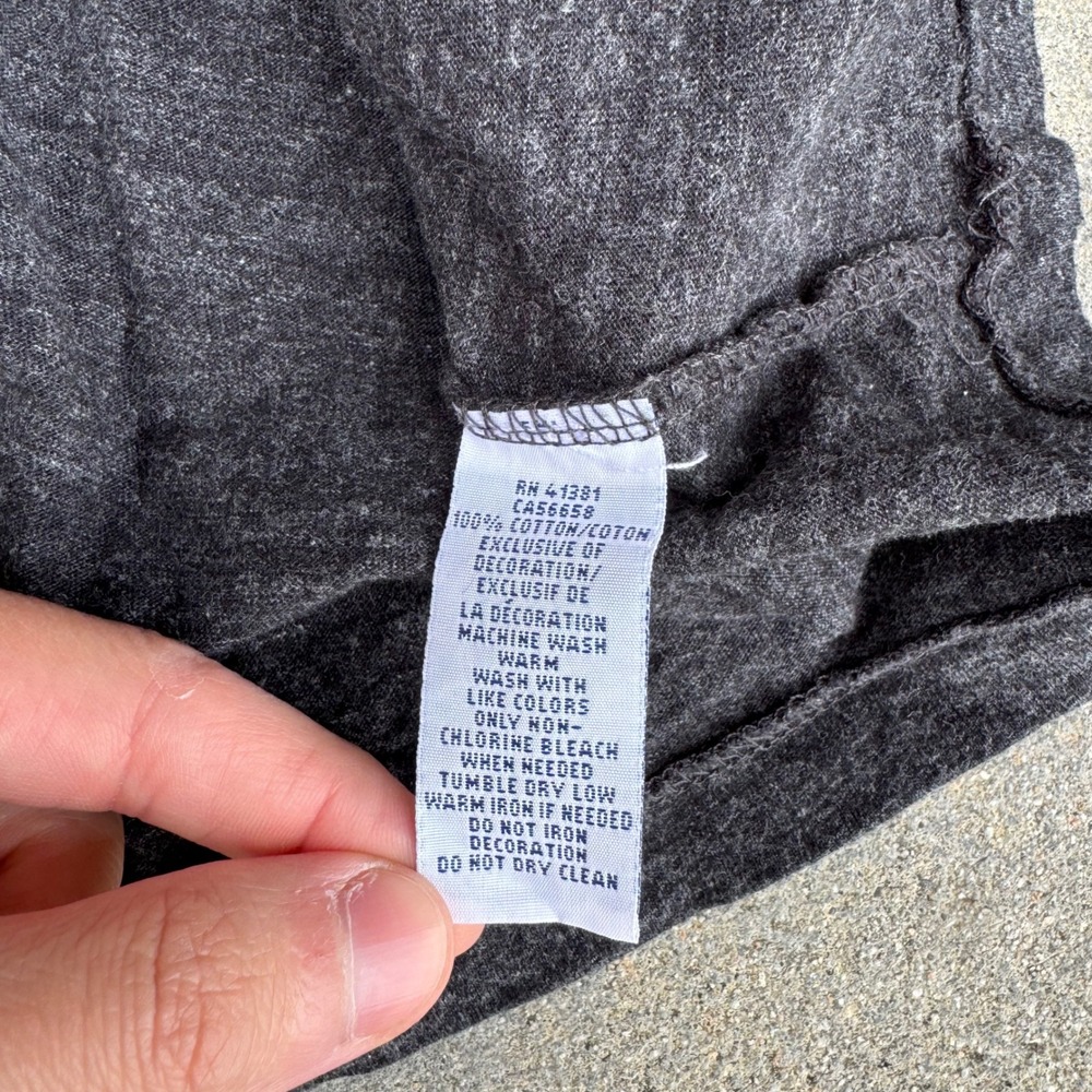 Polo Ralph Lauren Mens V-Neck‎ Long Sleeve T-Shirt Charcoal Gray - Picture 5 of 5